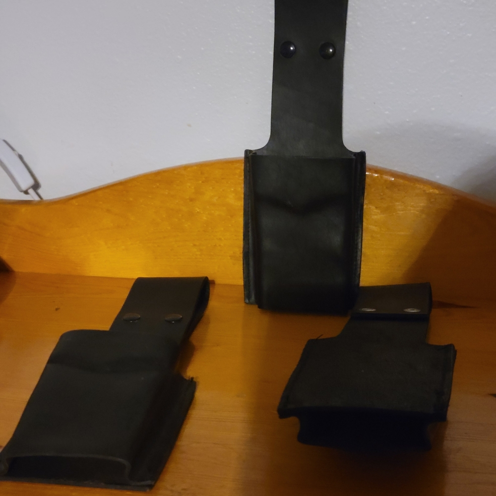 Black Leather Wand Holsters